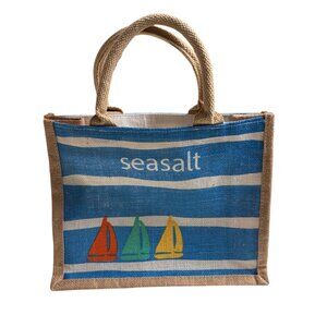 Seasalt Jute Sailboat Tote Bag